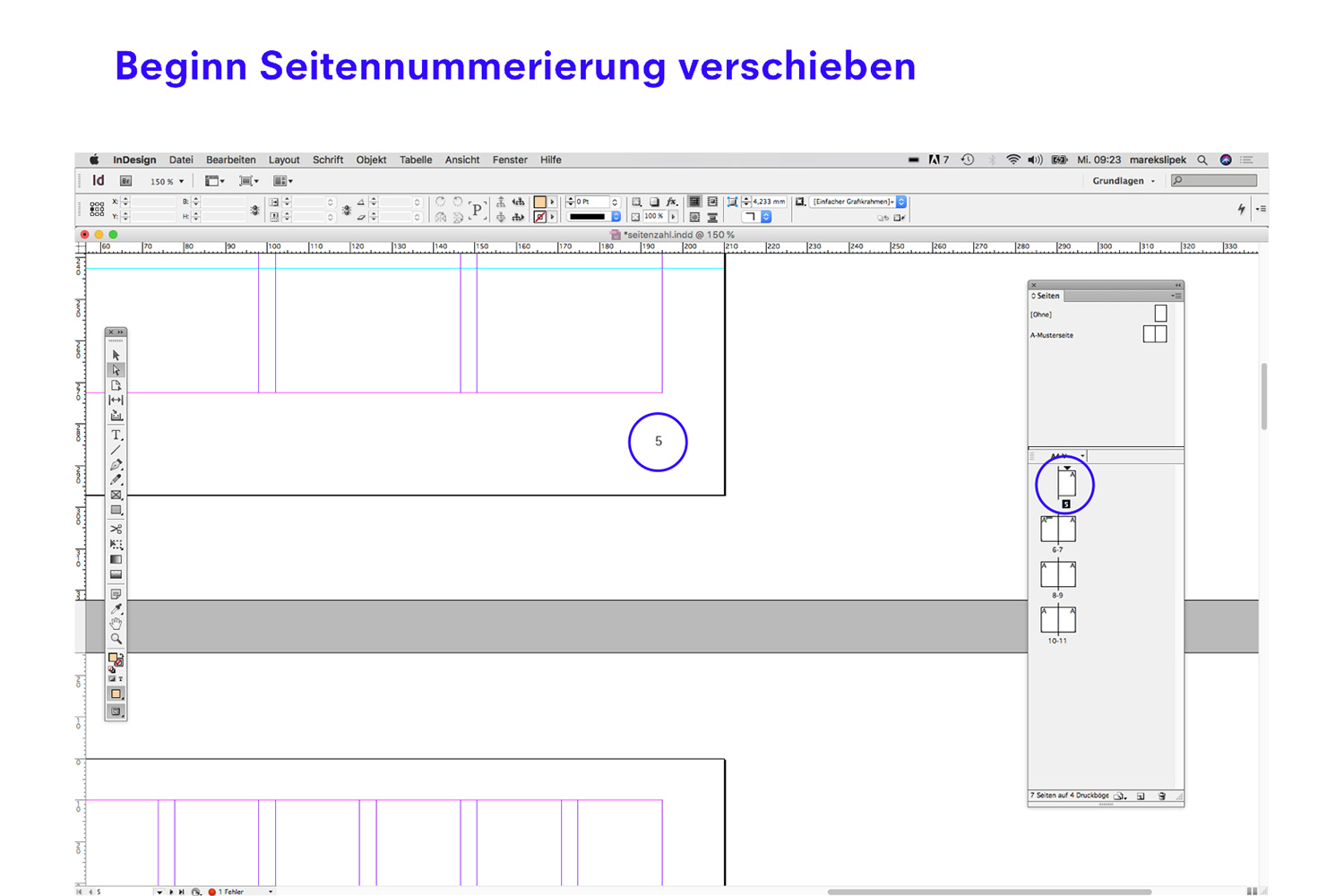 Flattersatz Indesign DTP1 – Merkmal